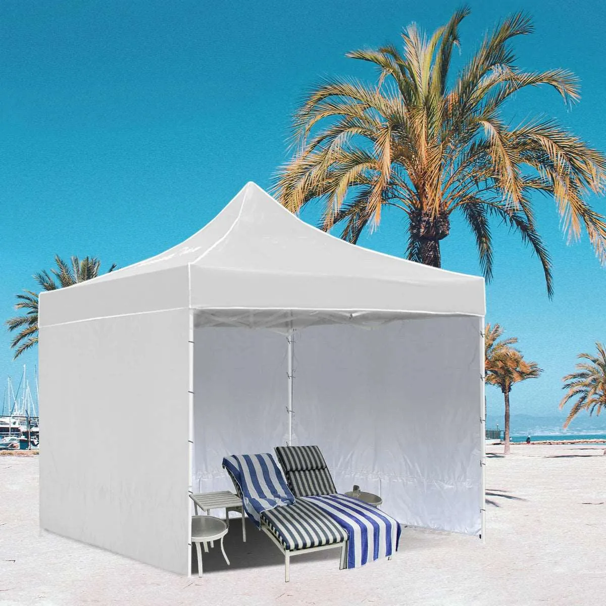 10x6.2ft Instant Canopy Sidewall for 10x10ft Pop Up Canopy