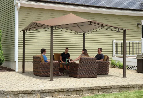 12x12 ft. Sequoia Fabric Softtop Gazebo - Bronze