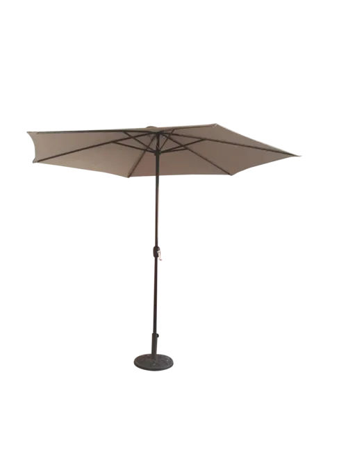 3m Taupe Parasol With Crank