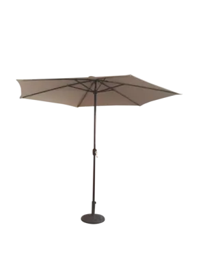 3m Taupe Parasol With Crank