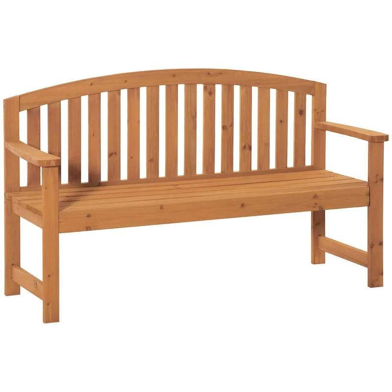 4.6ft-3 Seater Outdoor Patio Garden Bench - Orange