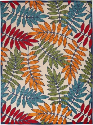 Aloha Multicolor Tropical Indoor/Outdoor Rug