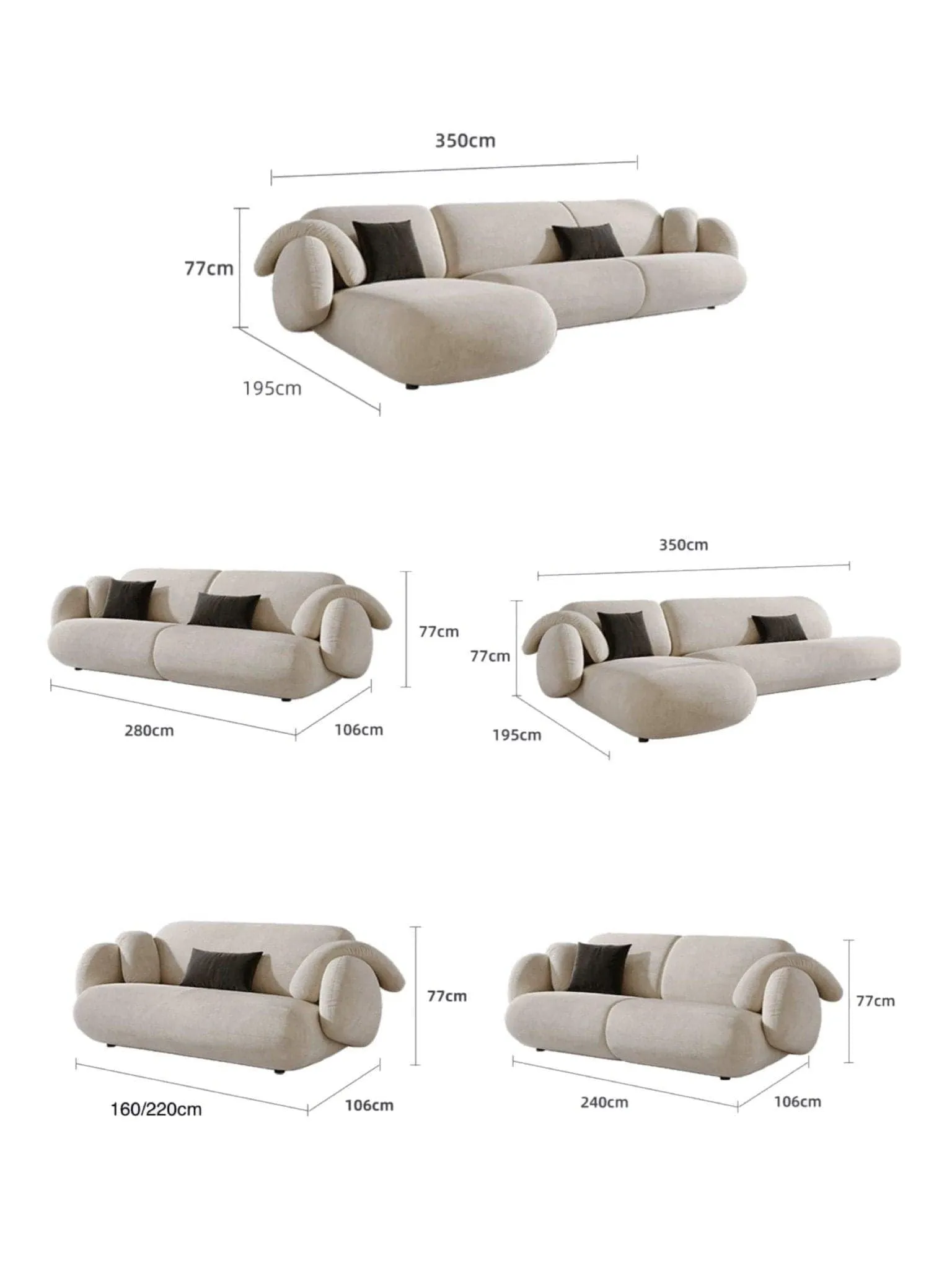 Andre Sectional Designer Sofa