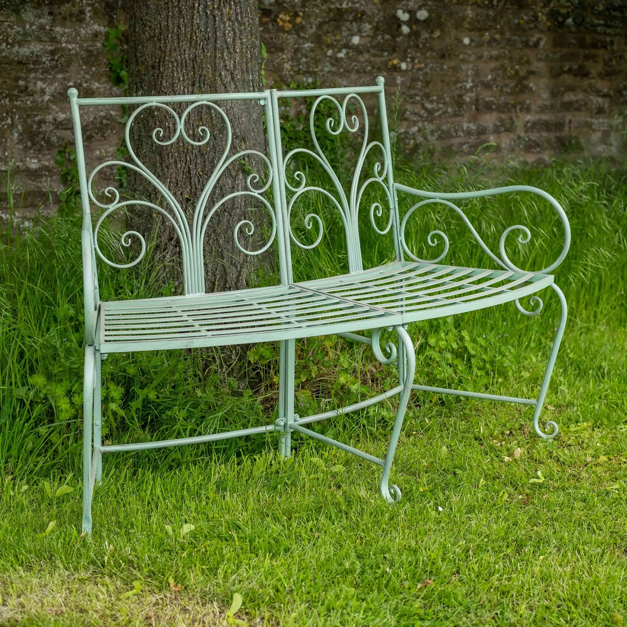 Ascalon Curved Bench - 'Green'