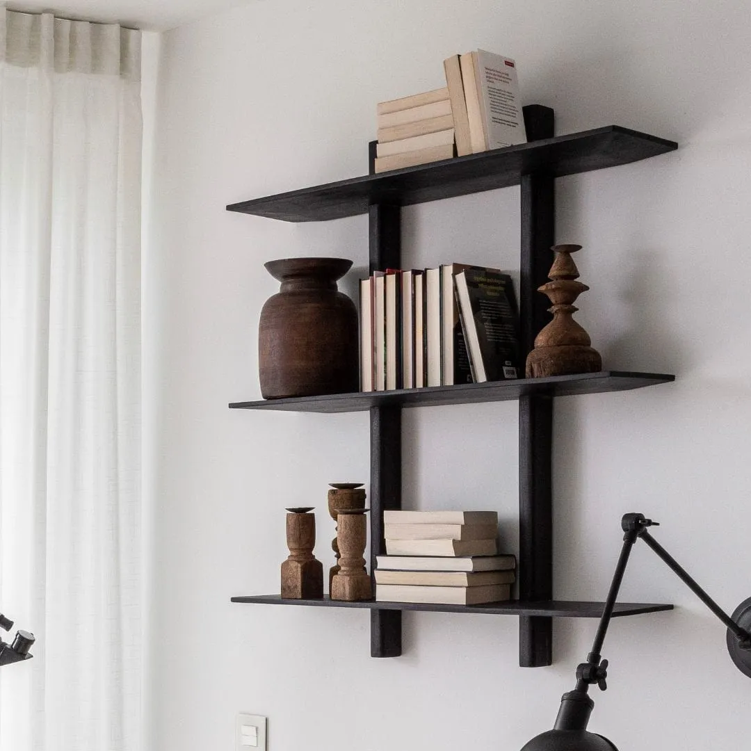 Bali Shelf | Black 90x20x100cm