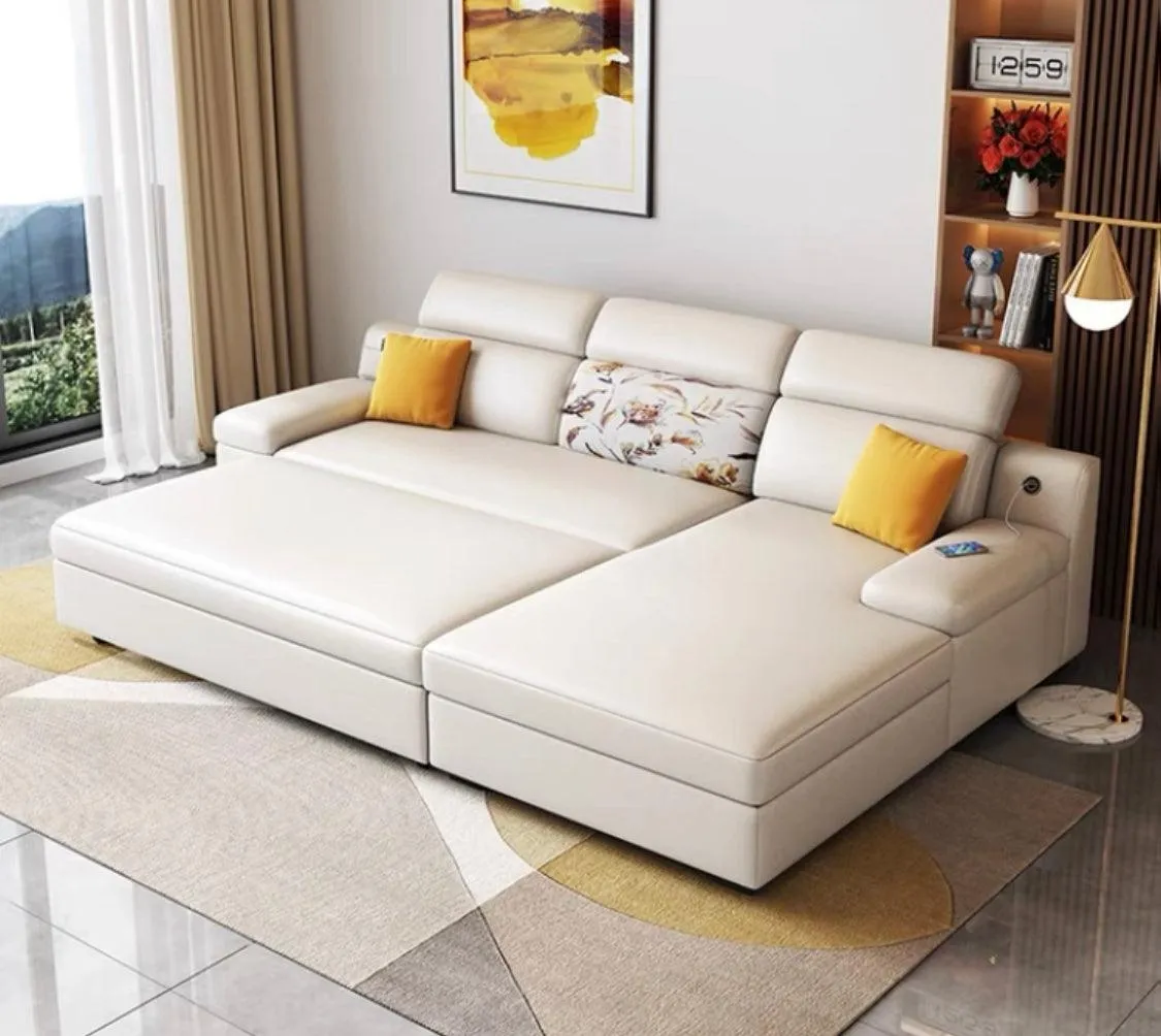 Bell Sectional L-shape Storage Sofa Bed