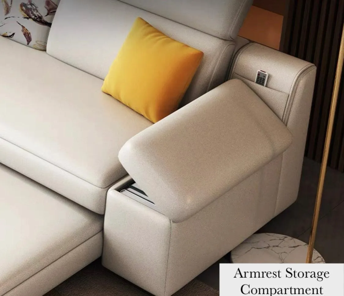 Bell Sectional L-shape Storage Sofa Bed