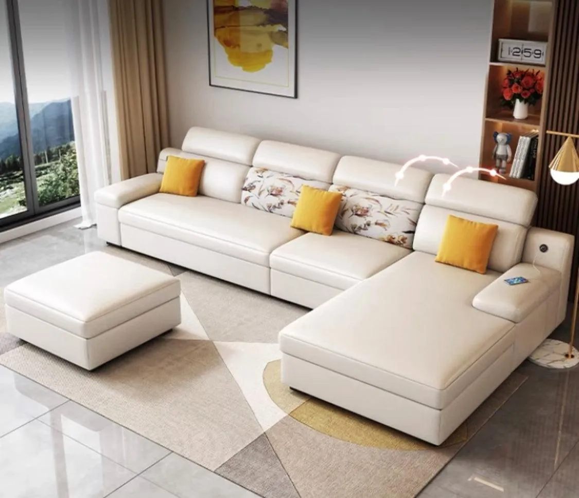 Bell Sectional L-shape Storage Sofa Bed