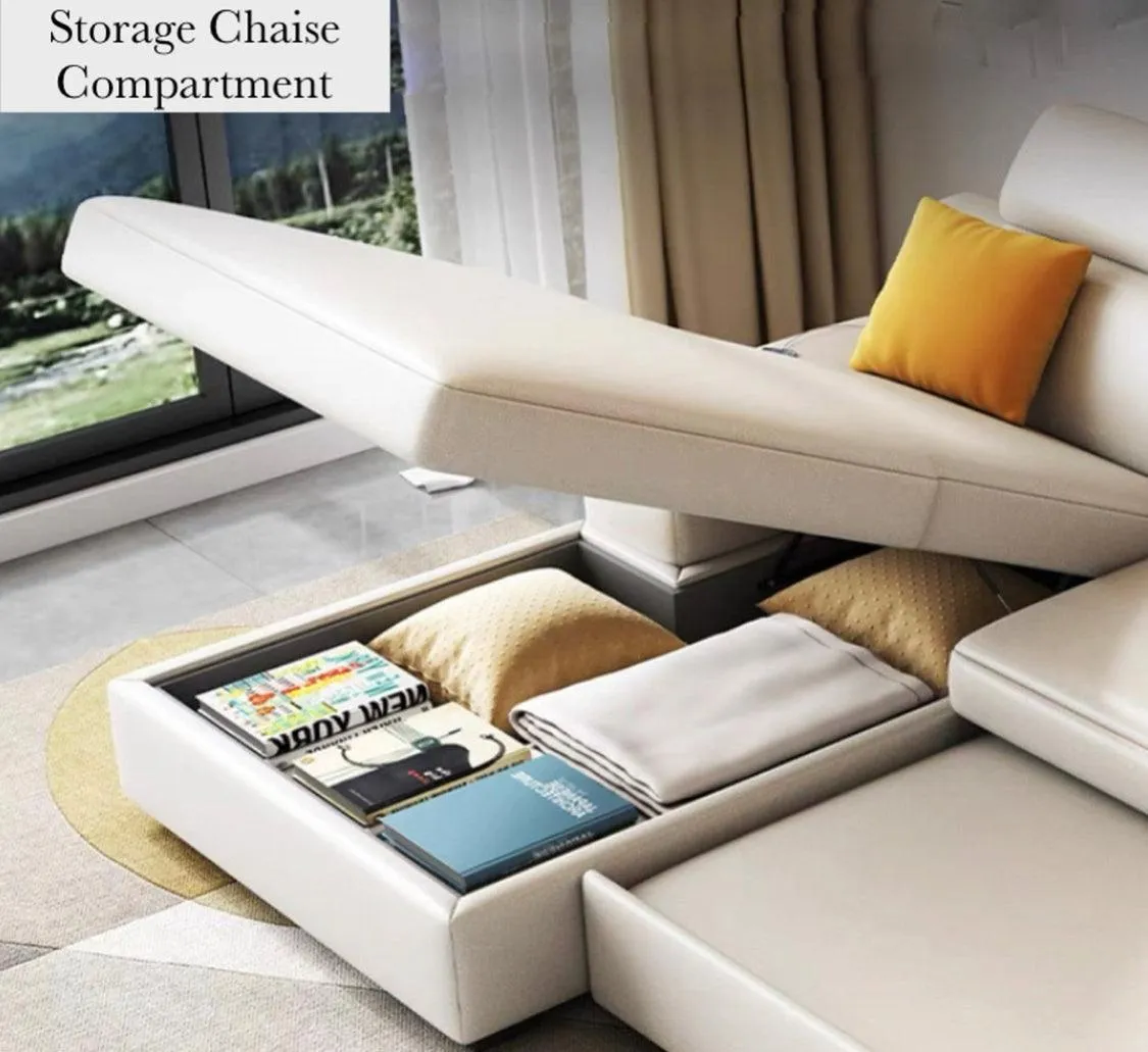 Bell Sectional L-shape Storage Sofa Bed