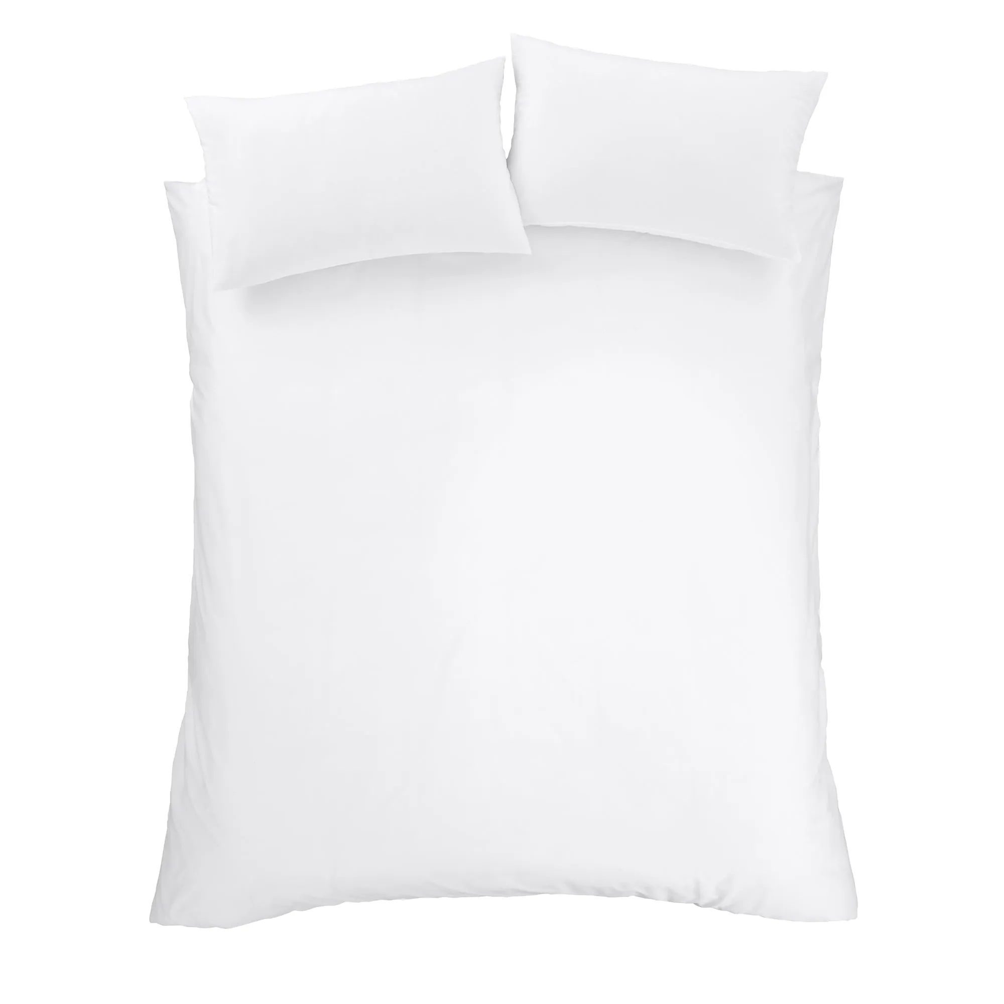 Bianca White 180 Thread Count Egyptian 100% Cotton Duvet Set