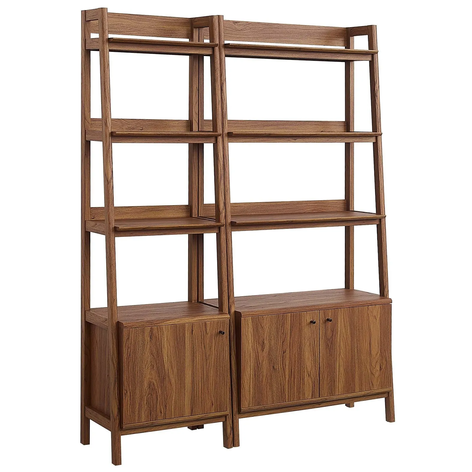 Bixby Wood Bookshelves - Set of 2 By Modway - EEI-6113 - Walnut