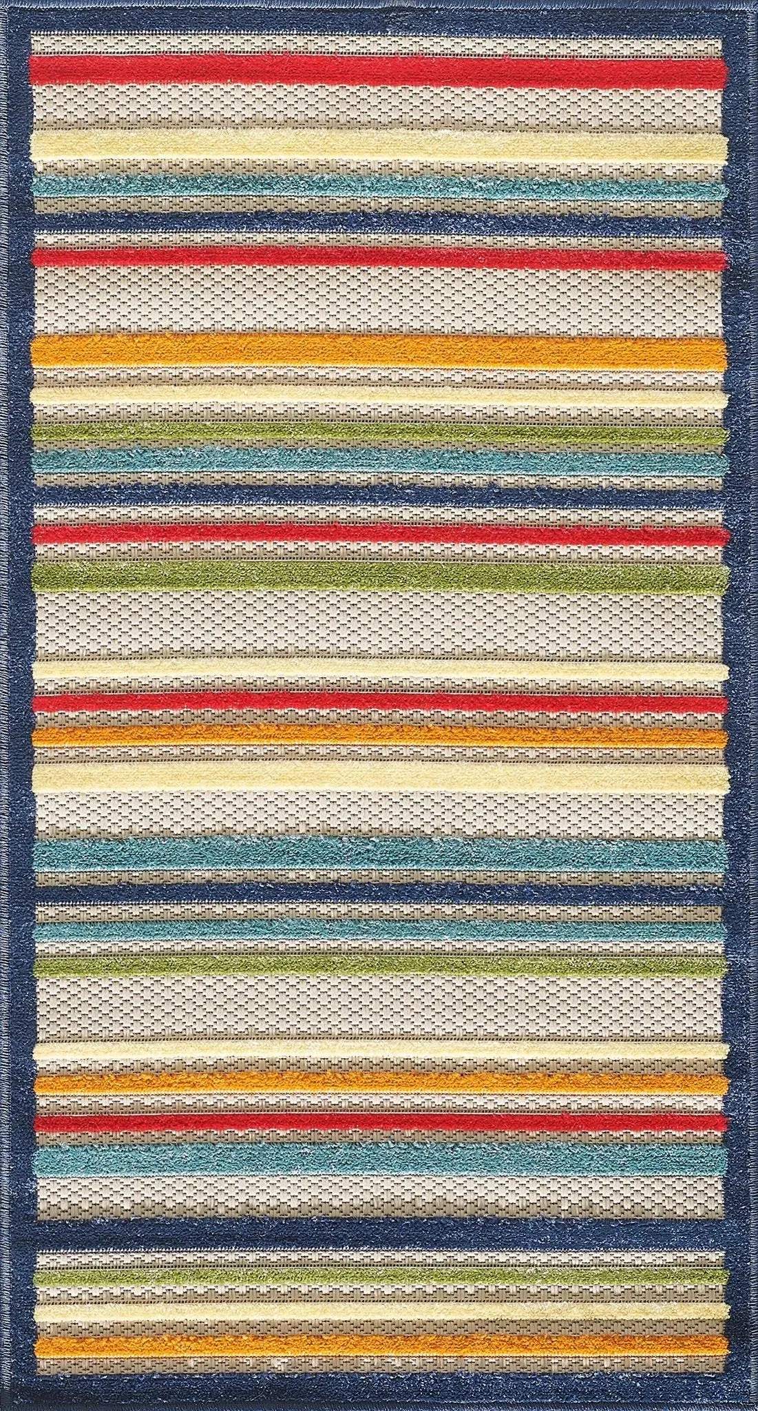 Calla 6927 Ivory/Multi Stripes Rug