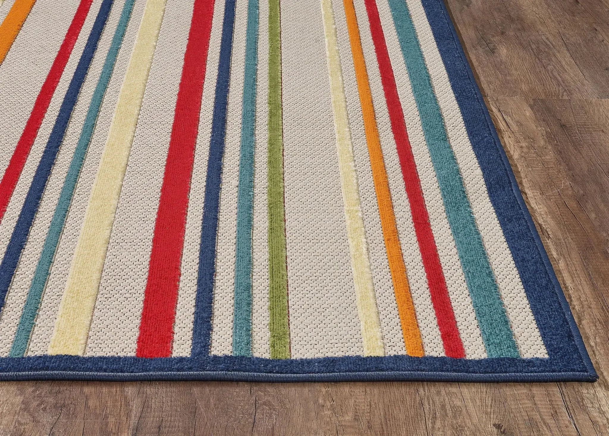 Calla 6927 Ivory/Multi Stripes Rug