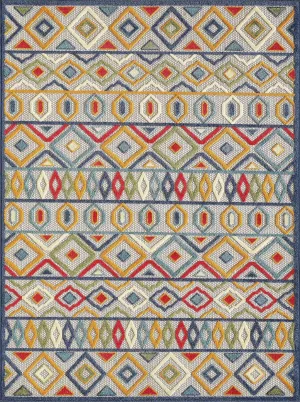 Calla 6928 Ivory/Multi Aztec Rug