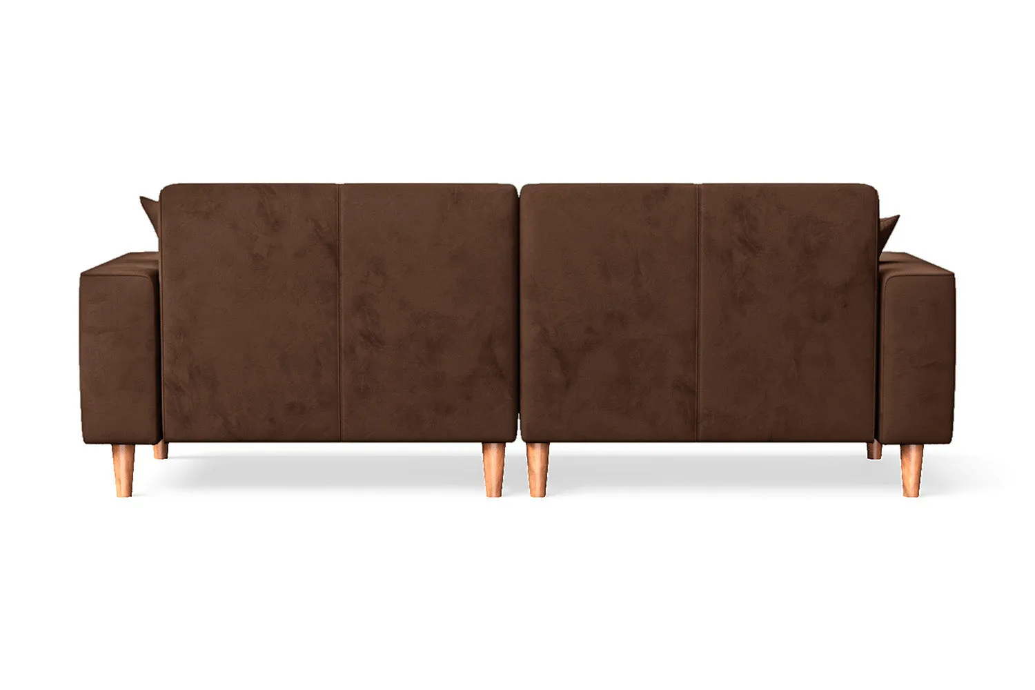 Campania 3 Seater Sofa Coffee Brown Velvet