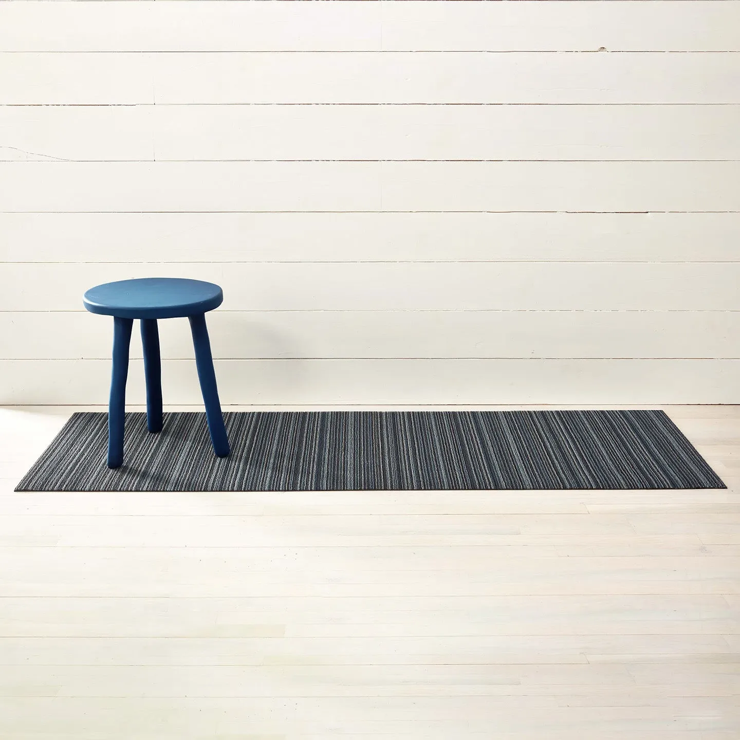 Chilewich Shag Rugs / Skinny Stripe Blue