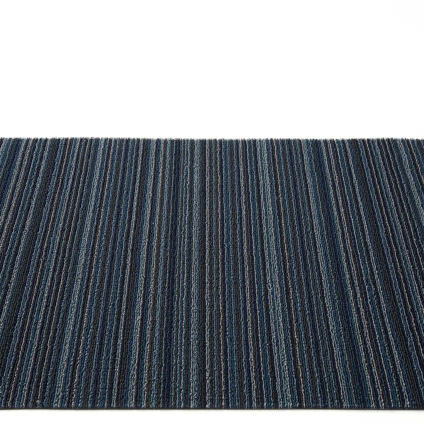 Chilewich Shag Rugs / Skinny Stripe Blue