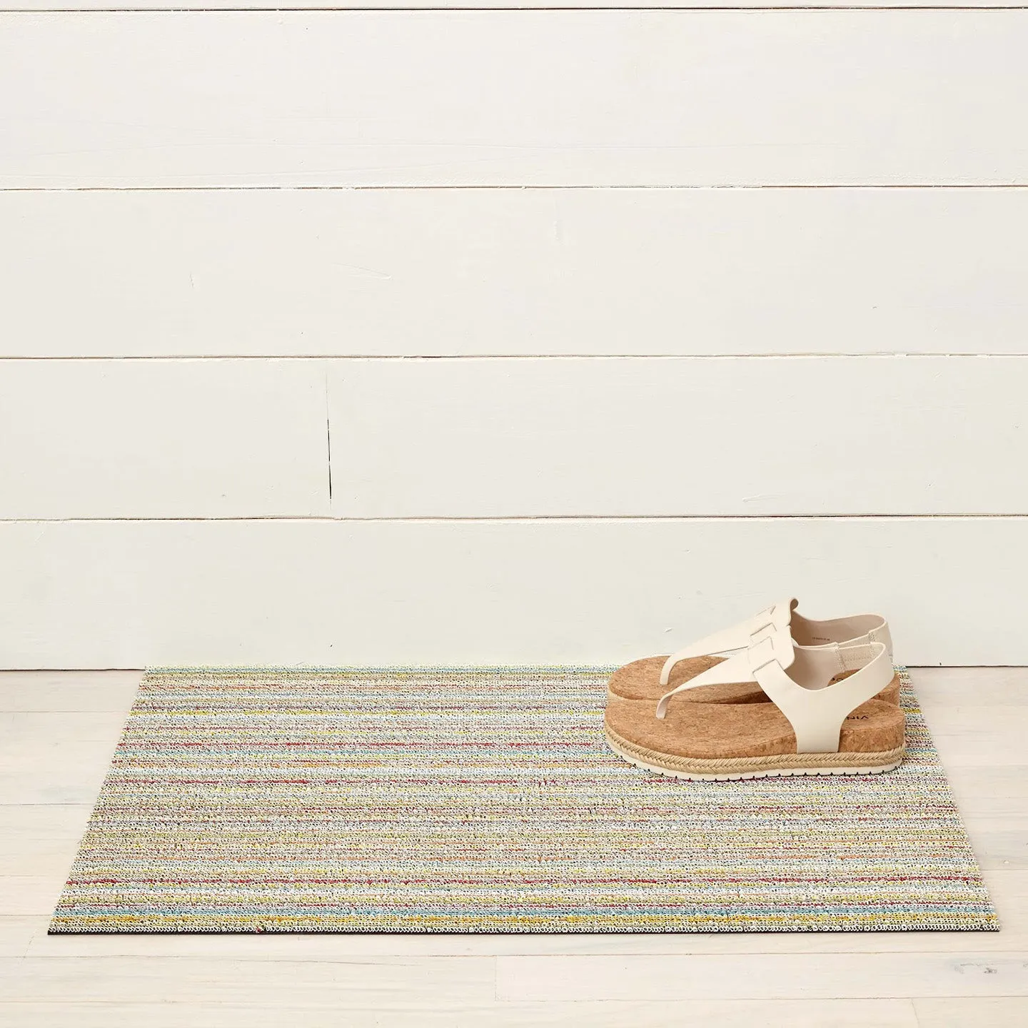 Chilewich Shag Rugs / Skinny Stripe Soft Multi