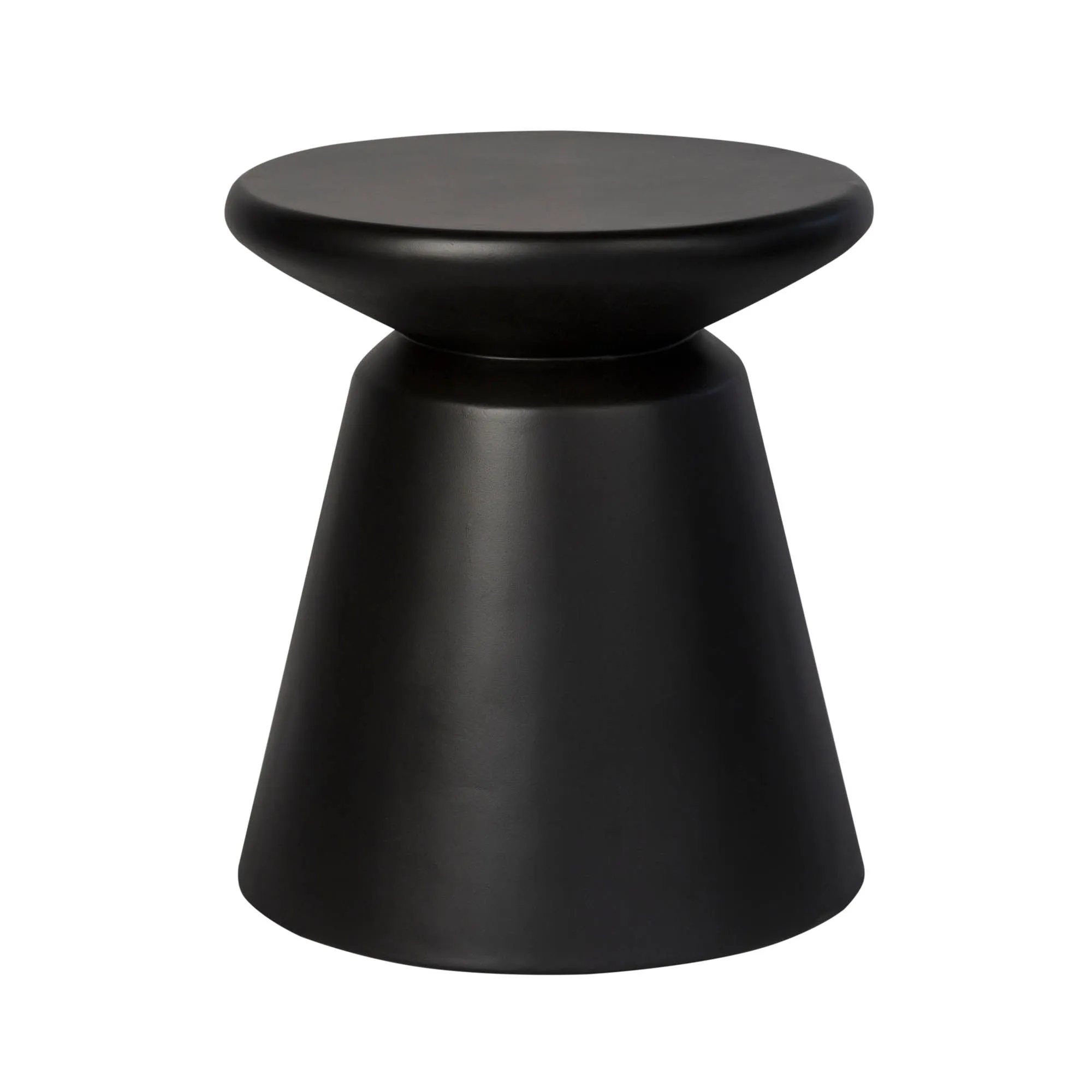 Concrete Mineral Side Table - Black