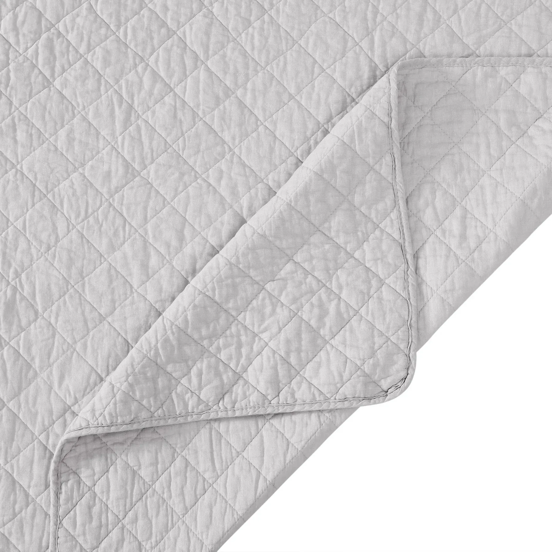 Cotton Comfort Gray Quilt Set