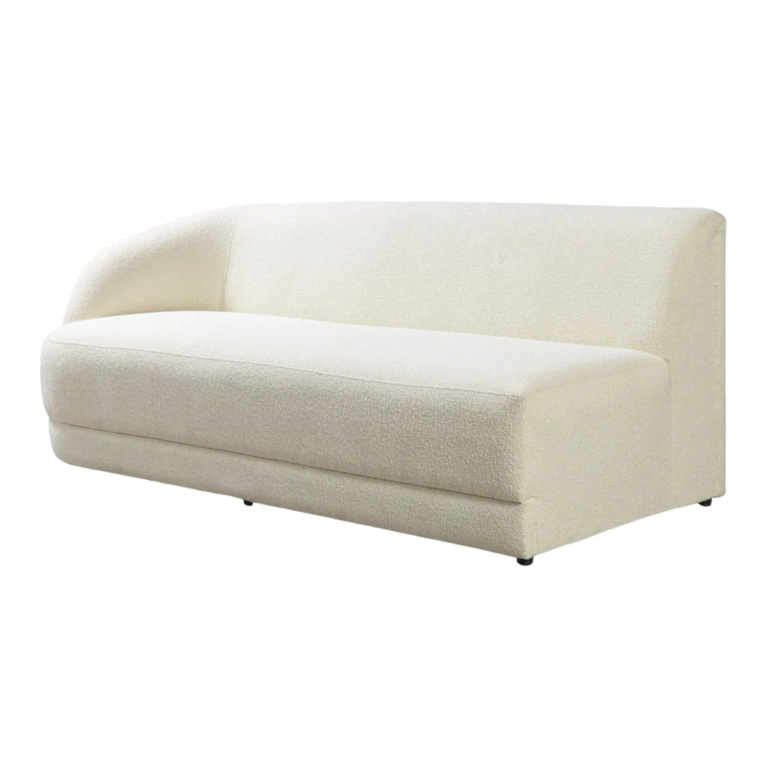 Coven Sectional Boucle Curve Sofa