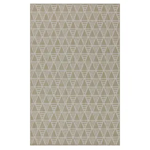 Cream Geometric Area Rug - Banyan