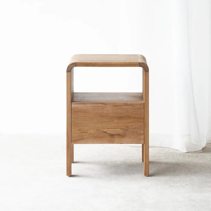 Deliya Solid Wood Bedside Table