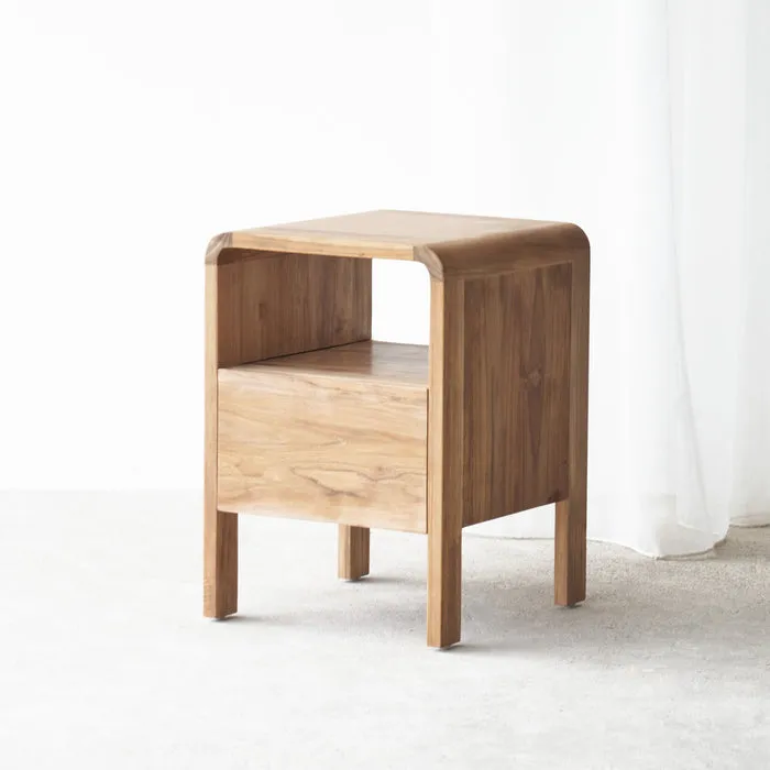 Deliya Solid Wood Bedside Table