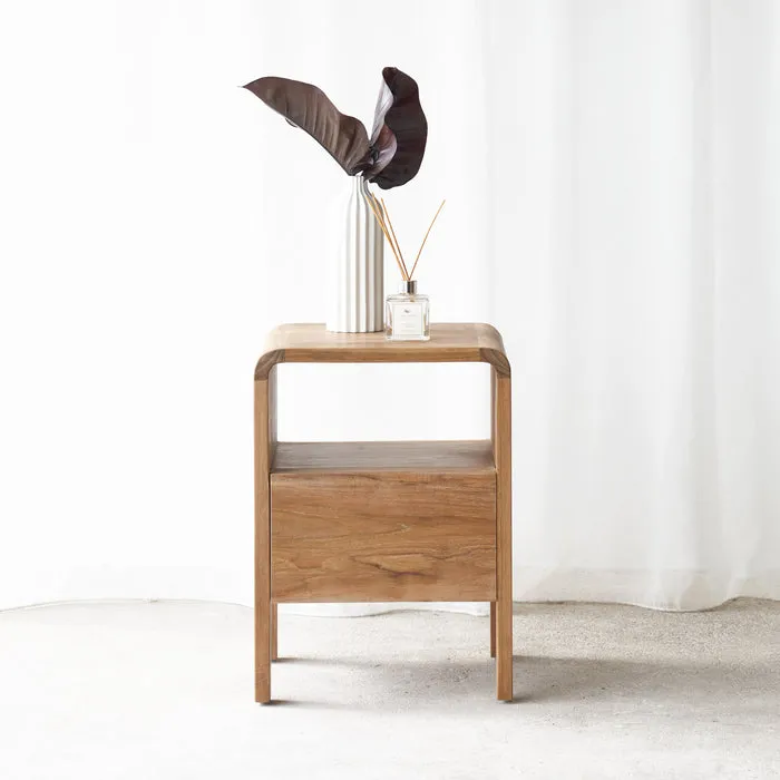 Deliya Solid Wood Bedside Table