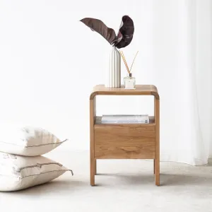 Deliya Solid Wood Bedside Table