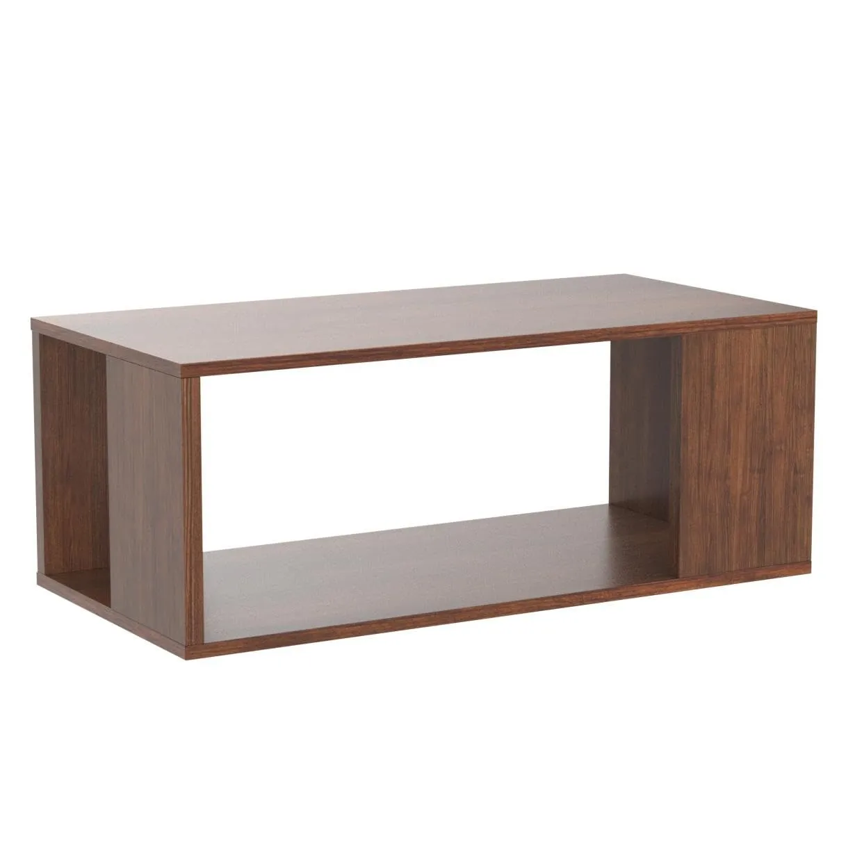 DFC Carrera Engineered Wood Coffee Center Sofa Tea/Teapoy Console Table with Storage for Living Room Home Hall (Oak)