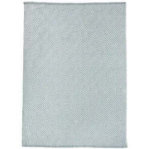 Diamond Washable Rug Sky Grey