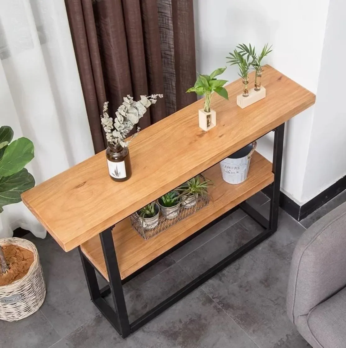 Display Wooden Console Table