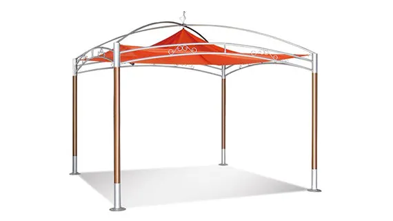 Duoyes Stylish Outdoor Patio Shade, Pergola Outdoor Gazebo in Steel Frame with Waterproof Shade