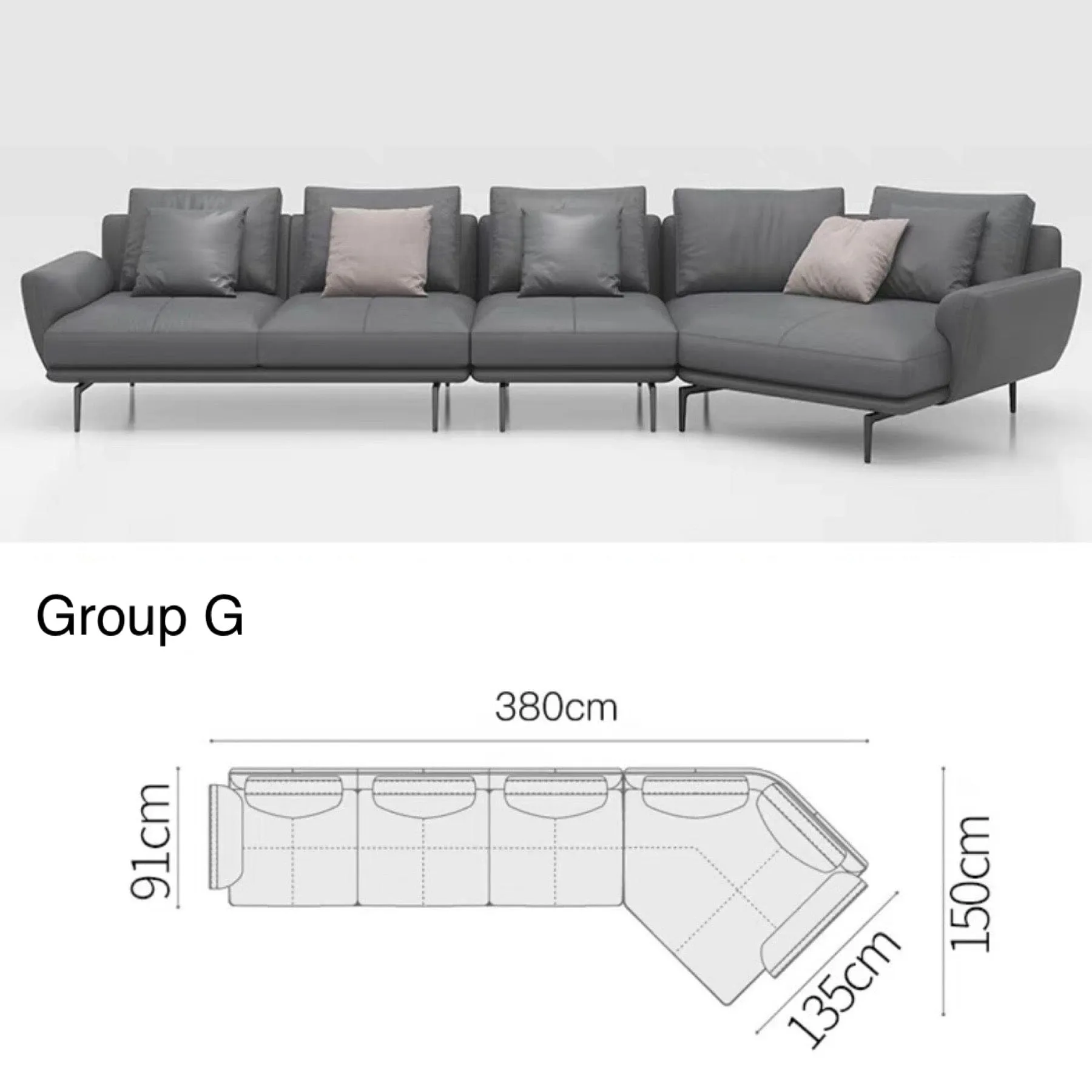 Emmanuel Angular Sectional Sofa