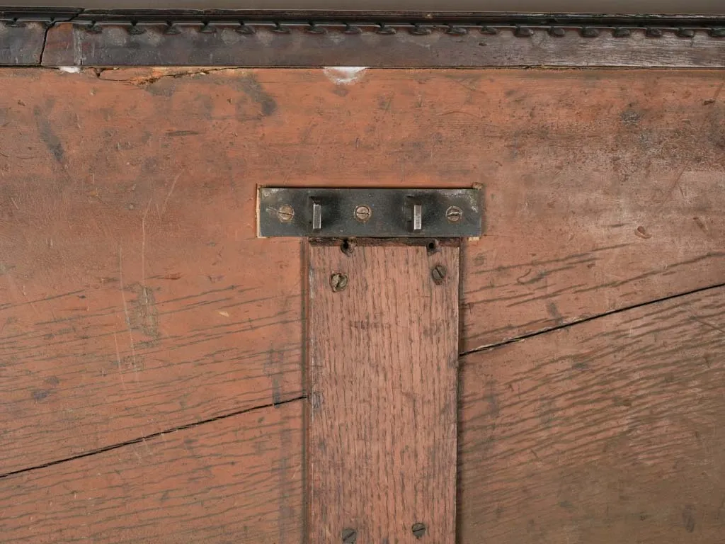 Extraordinary 17th-century Italian "cassone" walnut marriage chest