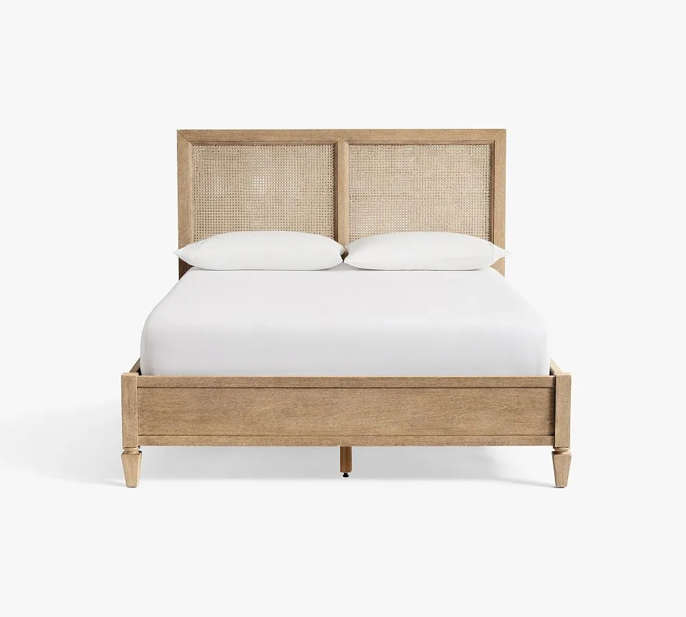 Felix Rattan Solid Wood Bed