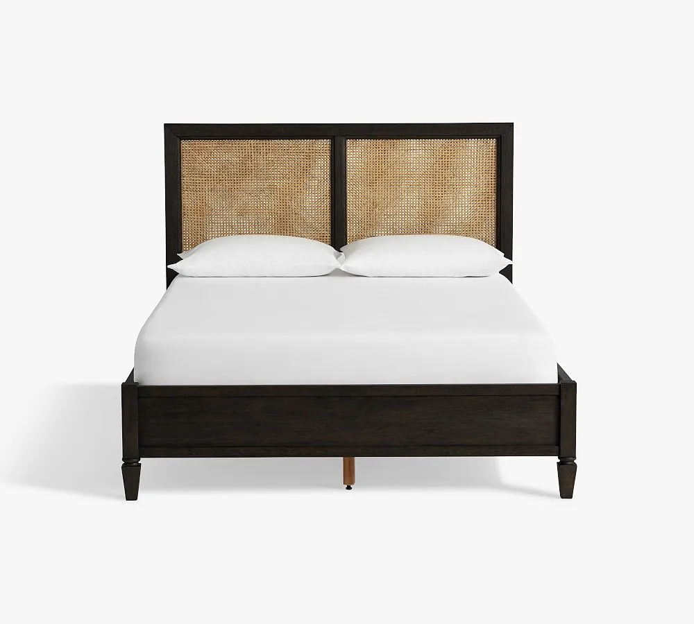 Felix Rattan Solid Wood Bed