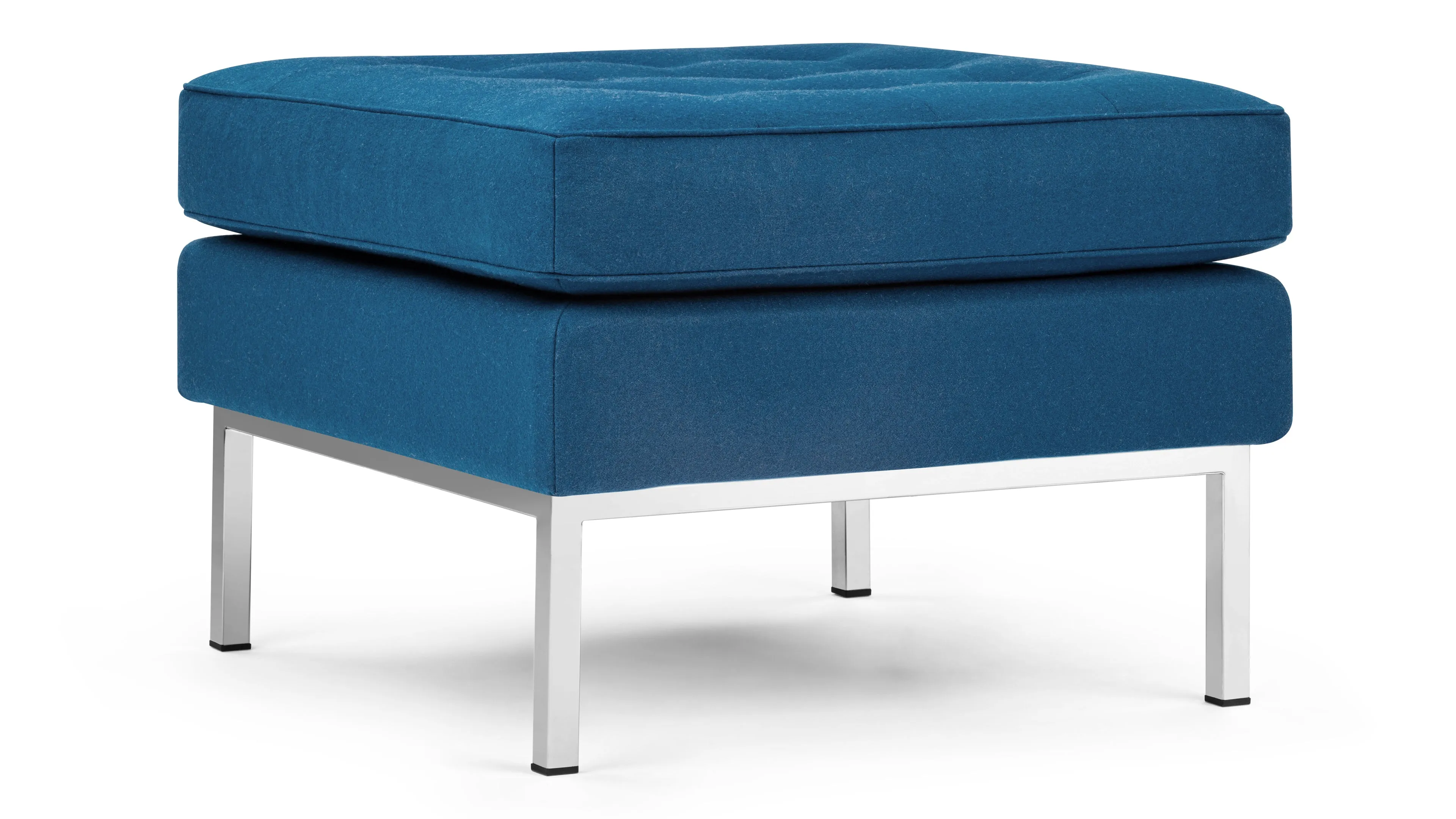 Florence - Florence Ottoman, Indigo Blue Wool