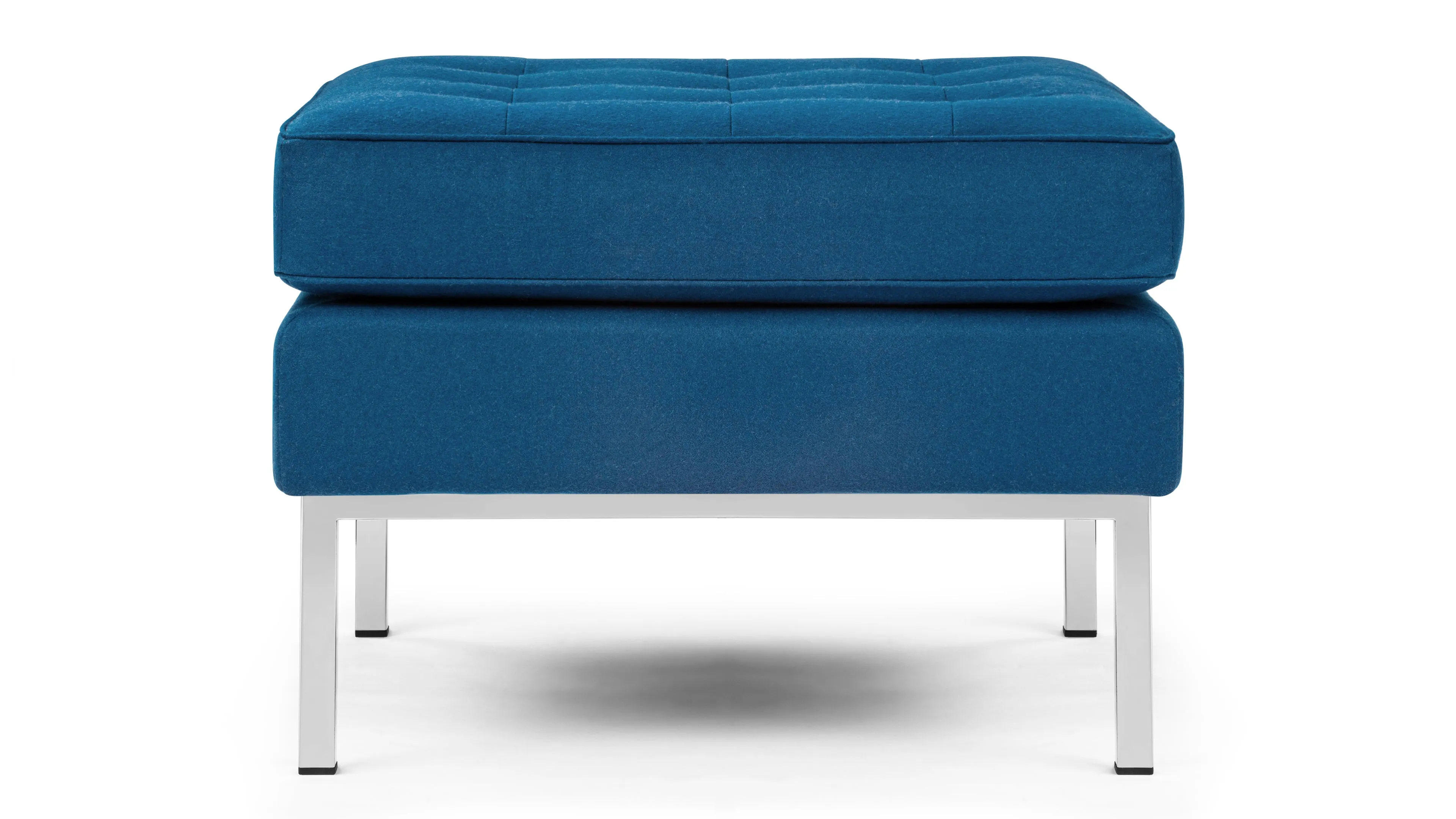 Florence - Florence Ottoman, Indigo Blue Wool