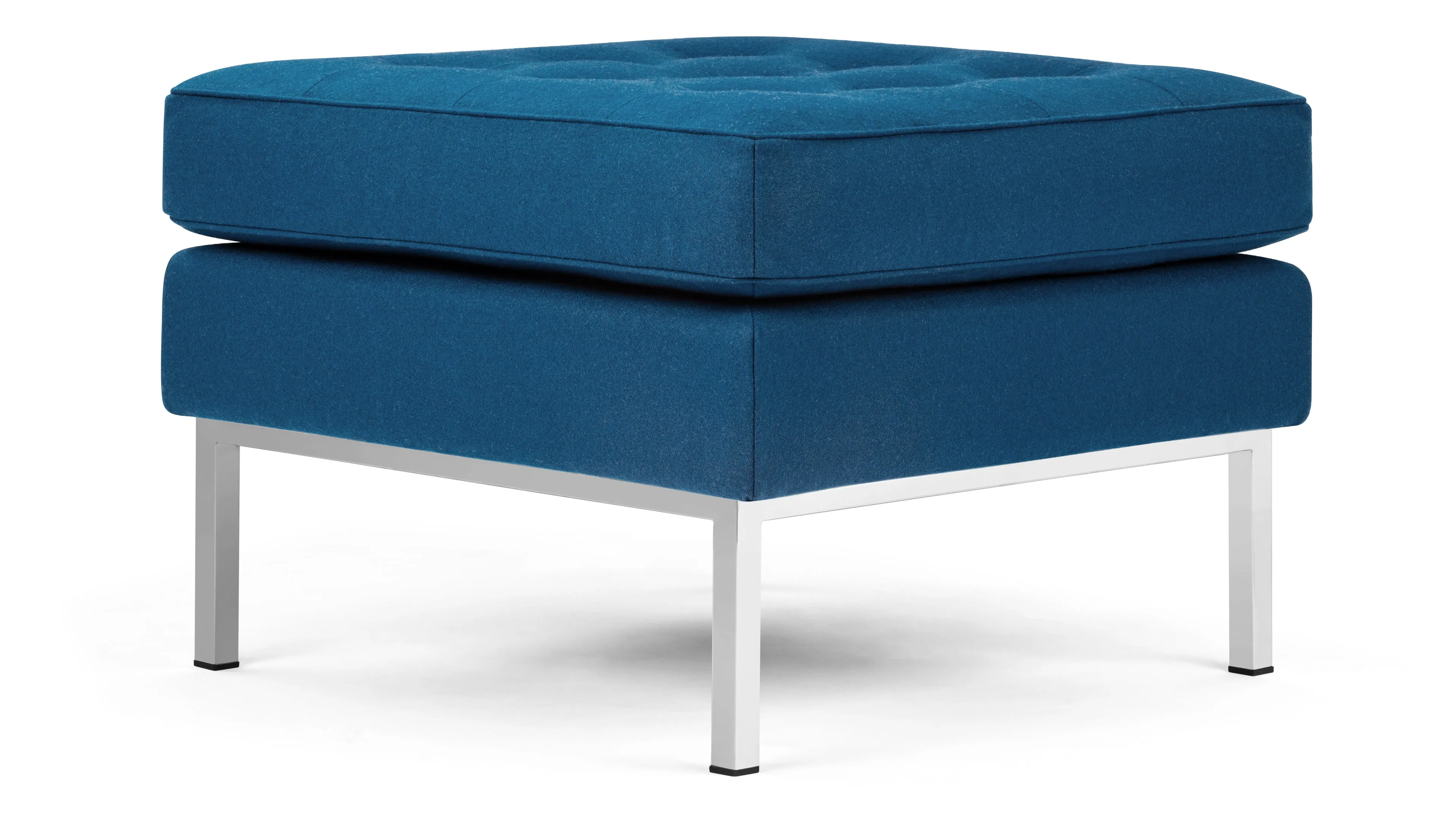 Florence - Florence Ottoman, Indigo Blue Wool