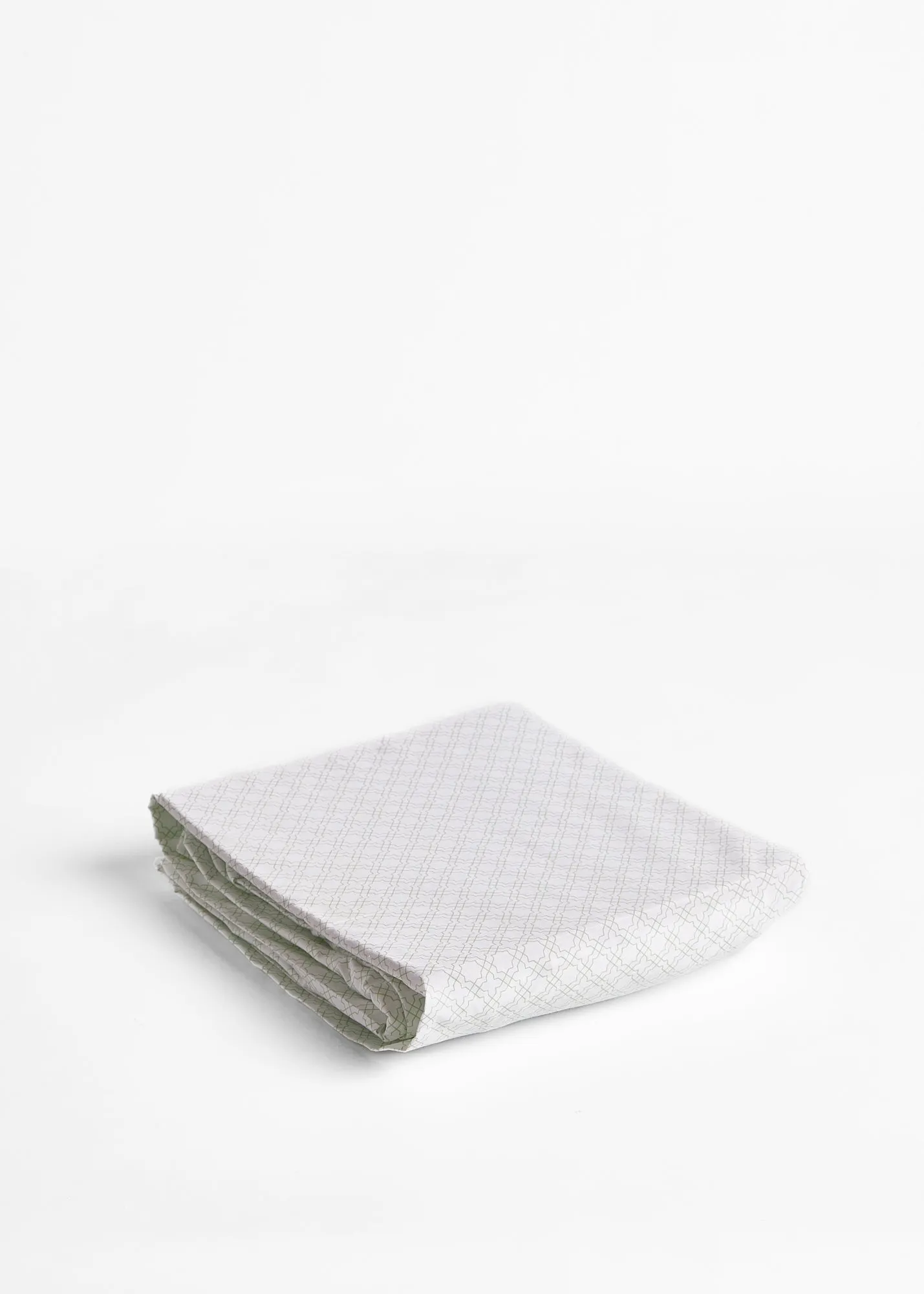 Foxford Sage Trellis Fitted Sheet