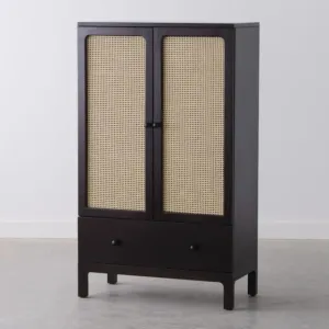 Fresco Solid Wood Cane Cabinet