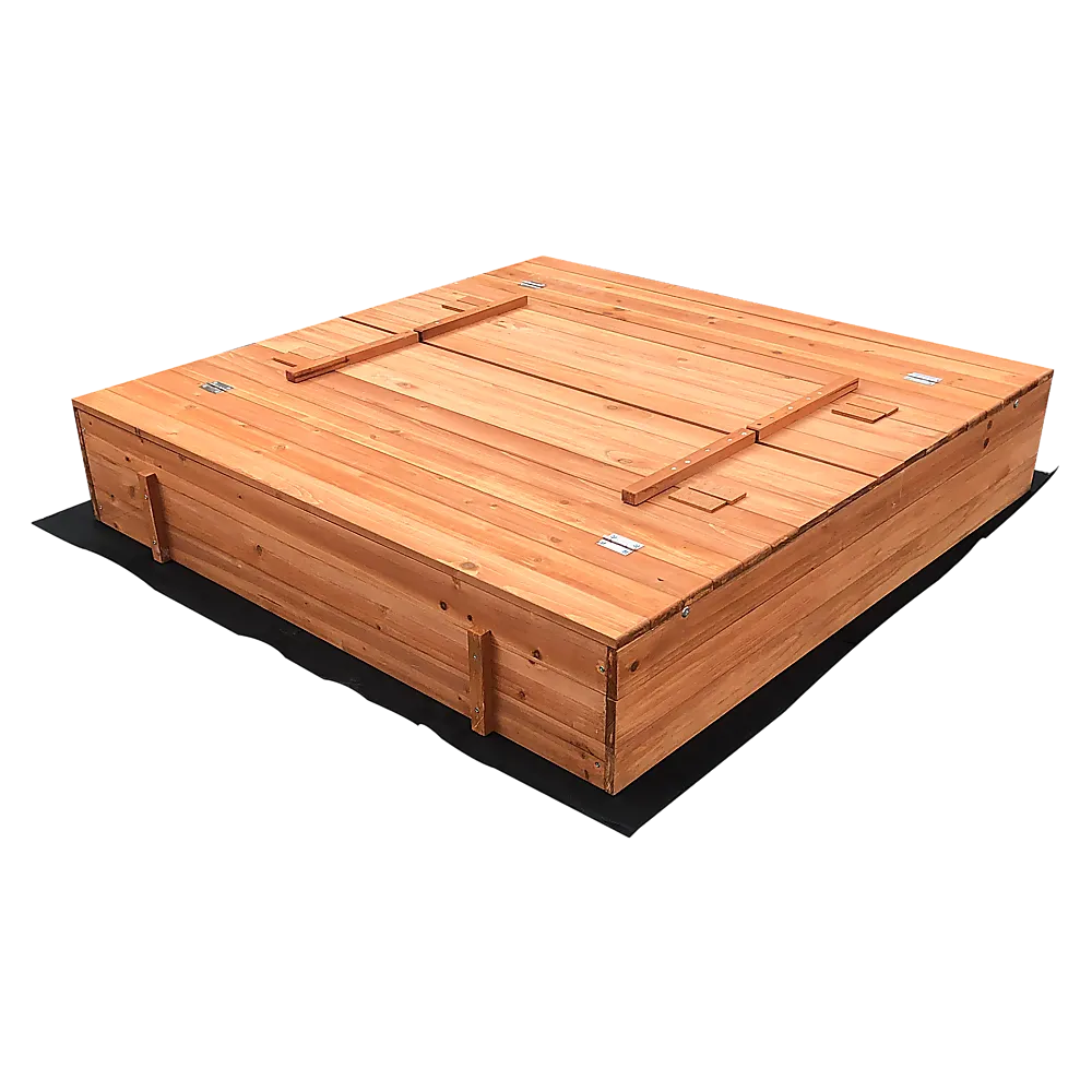 FSC-Certified Wooden Sandbox with Benches, Spruce Timber