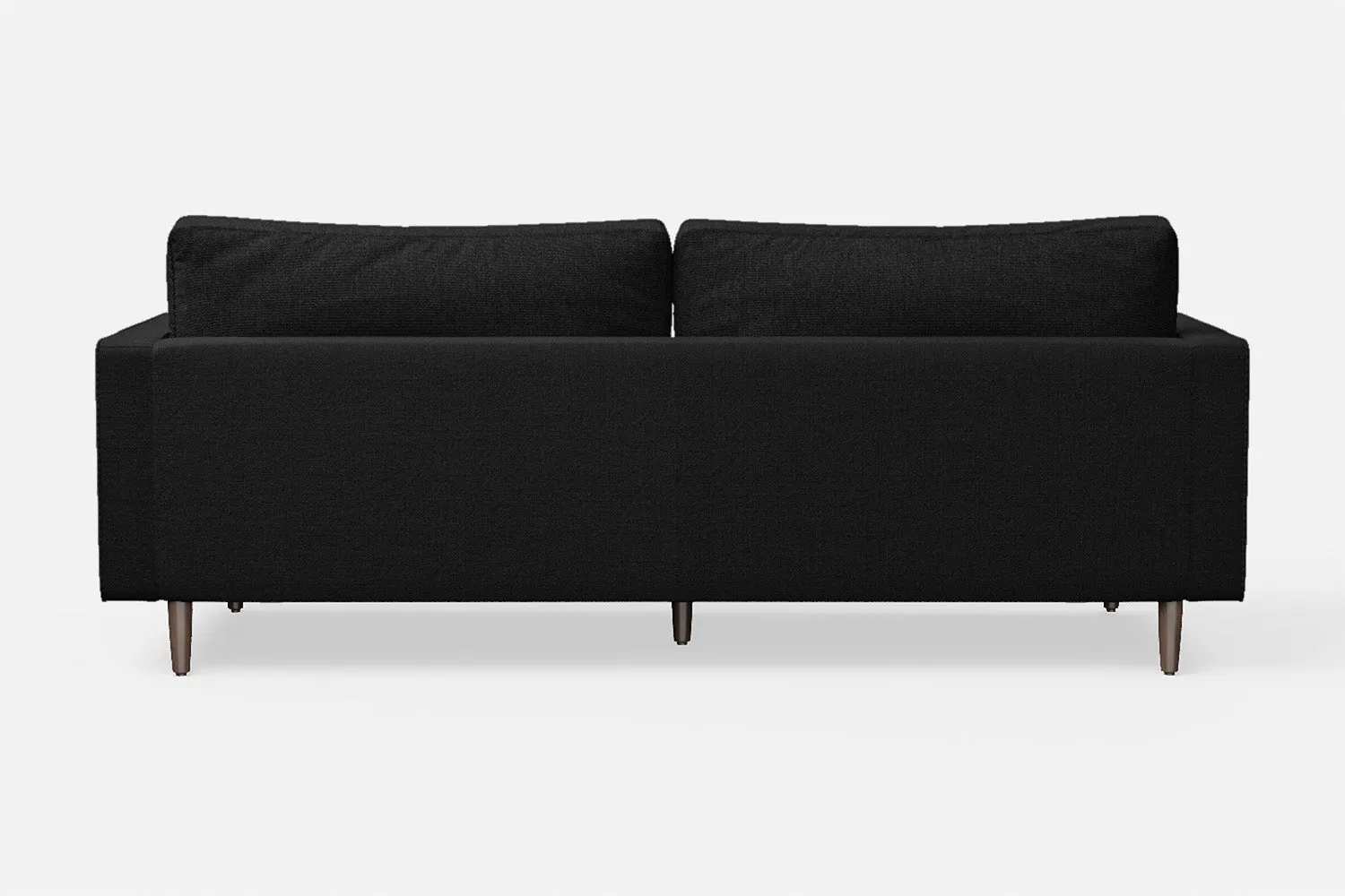 Gela 2 Seater Sofa Black Linen Fabric