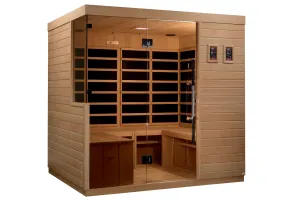 Golden Designs Dynamic "La Sagrada" 6 Person Indoor Ultra Low EMF FAR Infrared Sauna