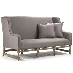 Gray Nail Studded Settee