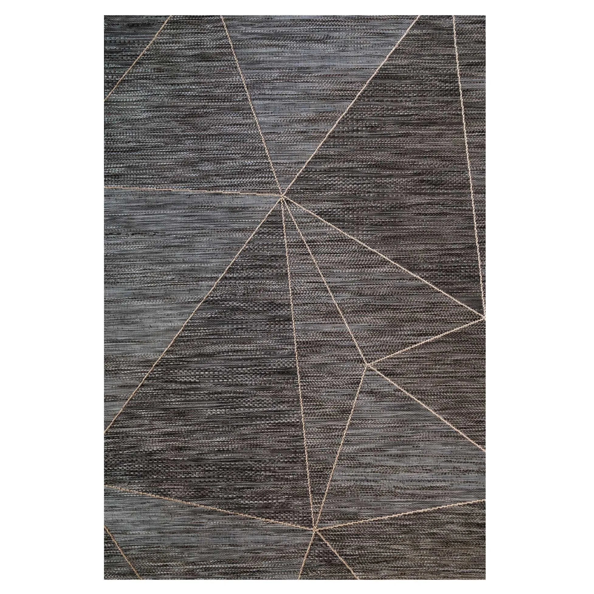 Grey Fractured Flatweave Indoor Outdoor Area Rug - Bonnie