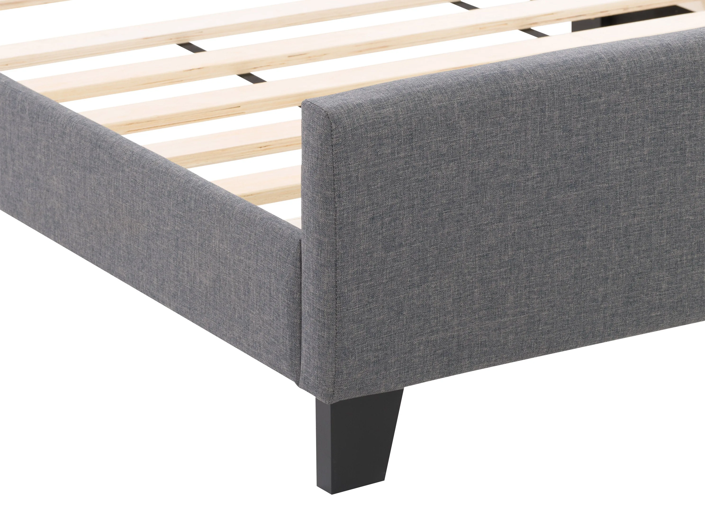 Grey Twin/Single Panel Bed