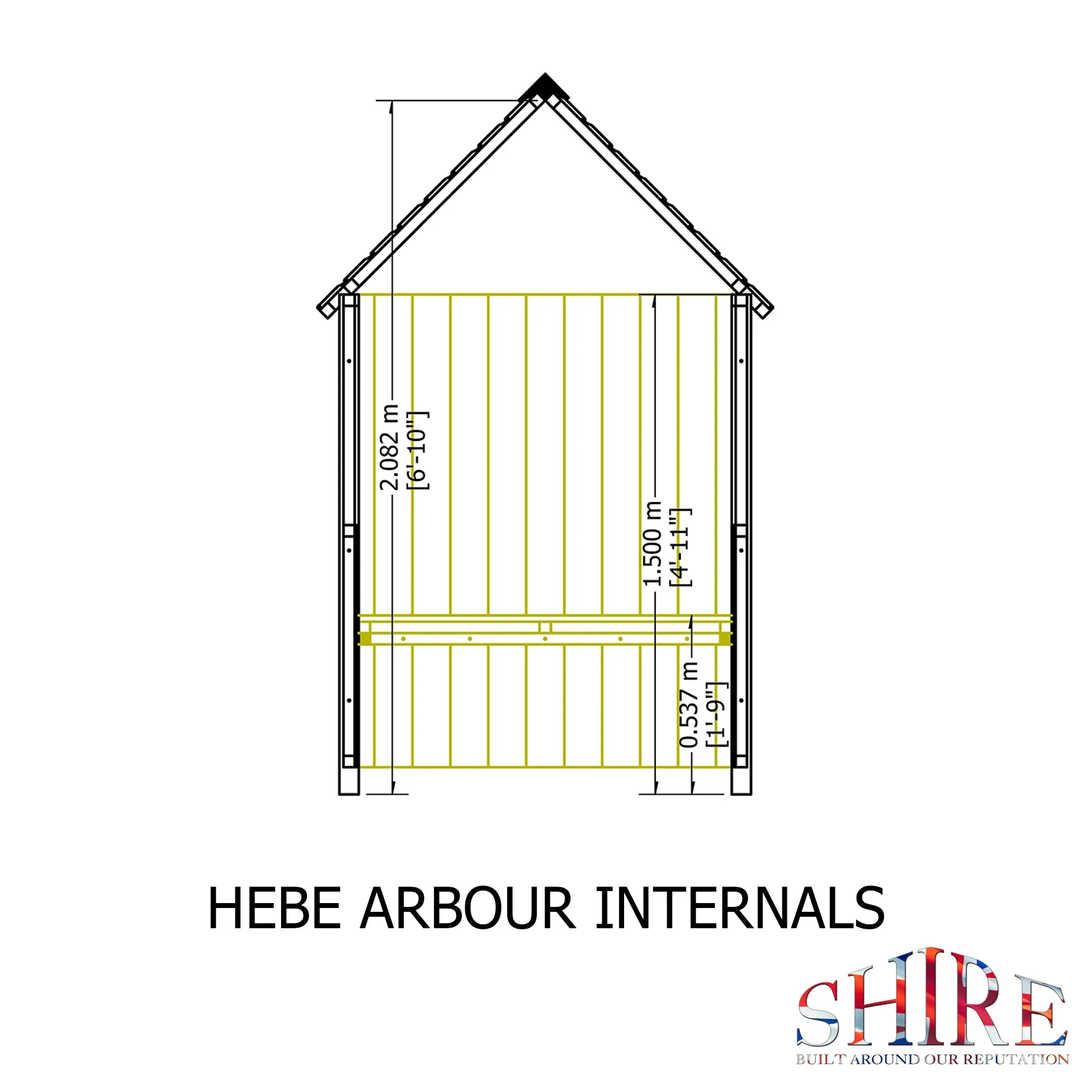 Hebe Garden Arbour (4' x 2')